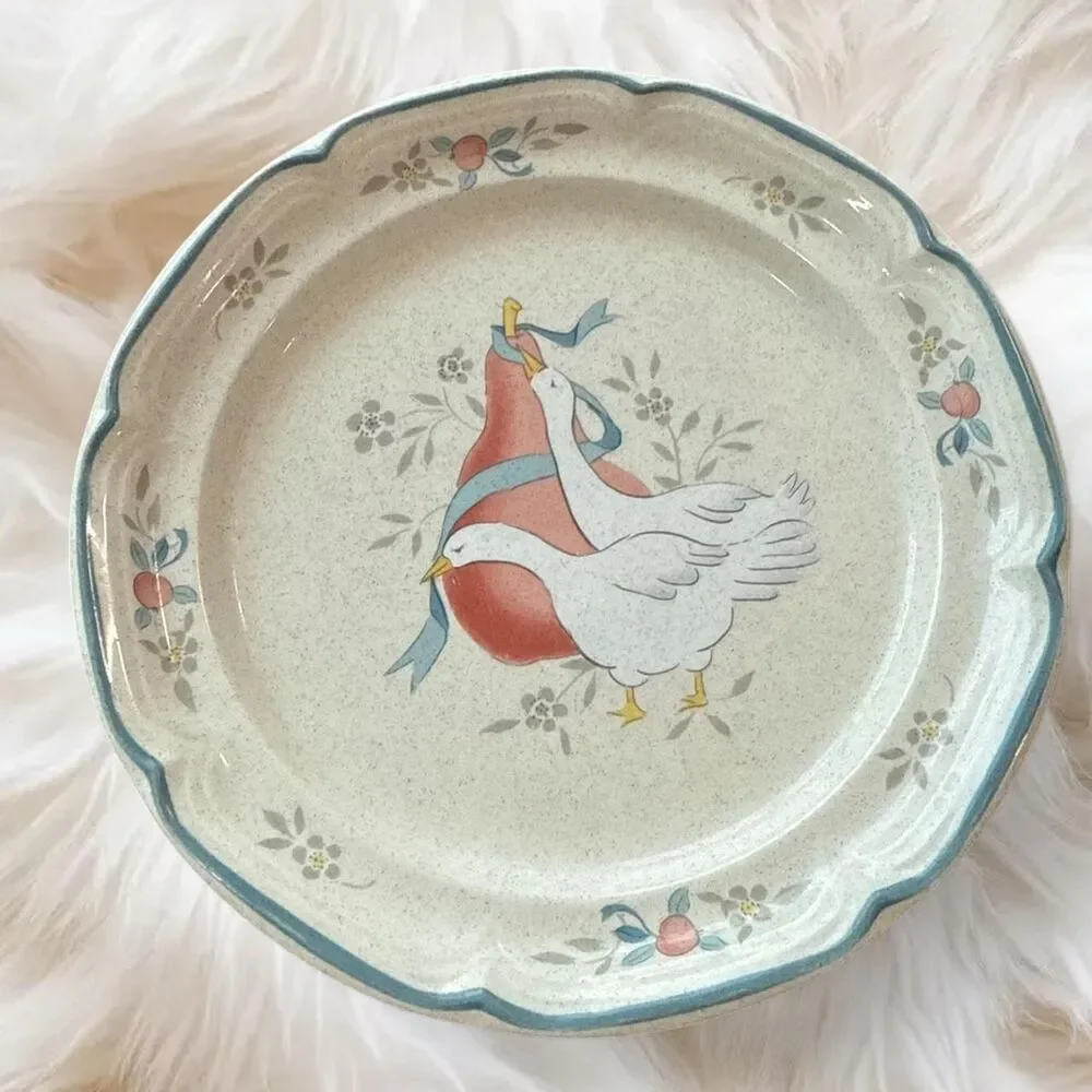 Vintage geese cottagecore plate by international marmalade Japan | Cottage Home